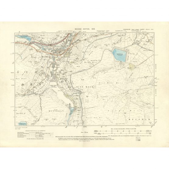 O.S. Map: CCLIX S.E. (1908) - Marsden