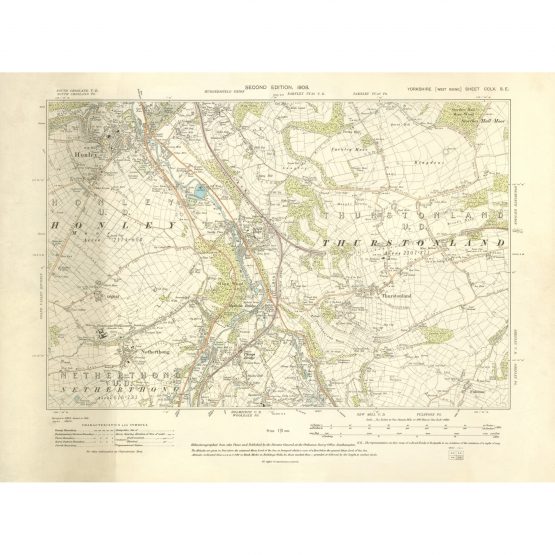 O.S. Map: CCLX S.E. (1908) - Honley & Thurstonland