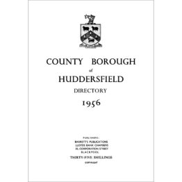 County Borough of Huddersfield Directory (1956) cover